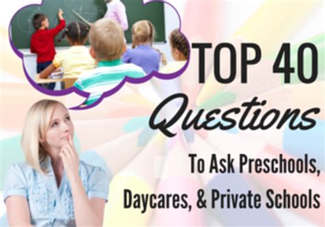 Top 40 Questions To Ask Prospective Preschools And Private Schools