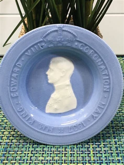 1937 J And G Meakin Blue Porcelain Dish Coronation Edward Viii Ebay