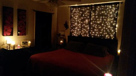 Darkening curtains will help keep the light out when you want to lose yourself in a new film. Idea for over bed. Black sheer curtains and Christmas ...