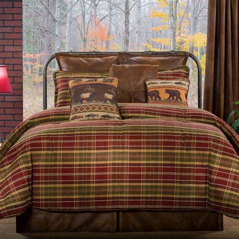 Montana Morning Rustic Plaid Comforter Bedding