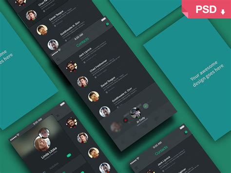 Freebie Psd App Screens Perspective Mock Up By Kevin Ramakers On Dribbble