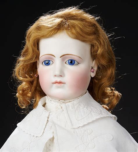 French Bisque Portrait Poupee By Jumeau With Wooden Articulated Body In Exhibition Size