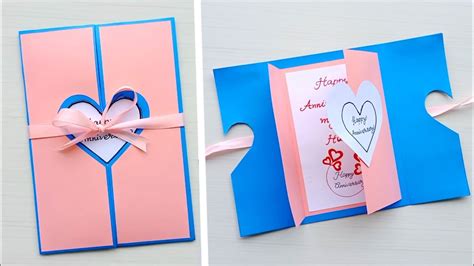 beautiful handmade anniversary card idea diy greeting cards for anniversary valentine s day card