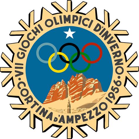 Cortina d'ampezzo, italy | jan. Cortina d'Ampezzo 1956, VII Winter Olympic Games - Logos ...