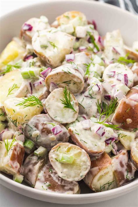 Creamy Dill Red Potato Salad Recipe Little Sunny Kitchen