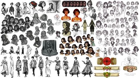 Bioshock Infinite Elizabeth Concept Art Via Bioshock Infinite Artbook Concept Art Characters
