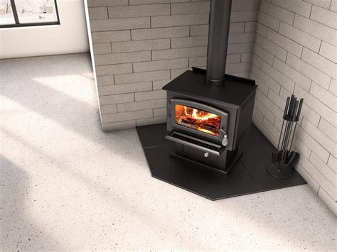 60 Corner Modular Floor Protection System For Wood And Pellet Stoves