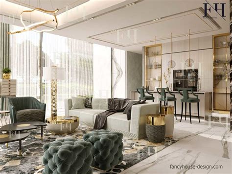 Luxury Modern Apartment Interior Design In Dubai Fancy
