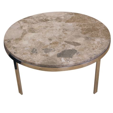 Buy products such as modern open box faux white marble and gold coffee table by manor park at walmart and save. Marble Top Chrome Base Round Coffee Table at 1stdibs