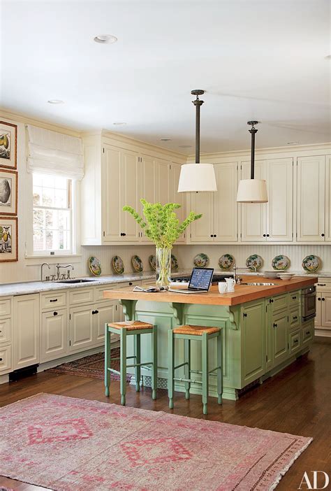 White goes with almost anything, so backsplash options are wide open. 17 Colorful Painted Kitchen Cabinets Photos ...