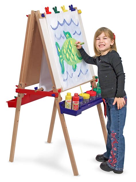 Kids Easels Deluxe Wooden Easle Mellisa And Doug