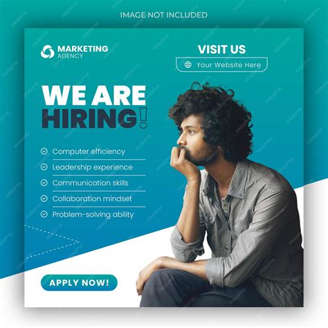 Premium Psd We Are Hiring Job Vacancy Web Banner And Social Media
