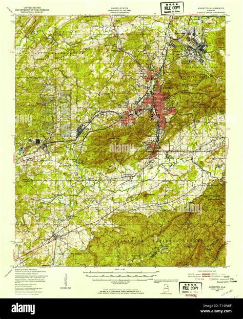 Map Of Anniston High Resolution Stock Photography And Images Alamy