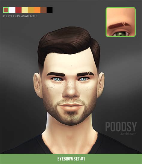 An Image Of A Mans Face With Different Colored Eyes And Hair Color Options