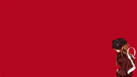 Online Crop Anime Character Wearing Red Shirt Digital Wallpaper