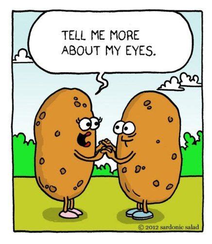 Spud Love By Sardonic Salad Love Cartoon Funny Puns Science Humor