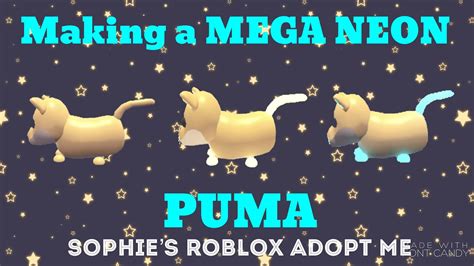 Neon And Mega Neon Puma Roblox Adopt Me Youtube