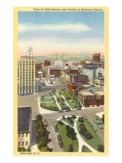 Downtown Asheville North Carolina Prints Postcard