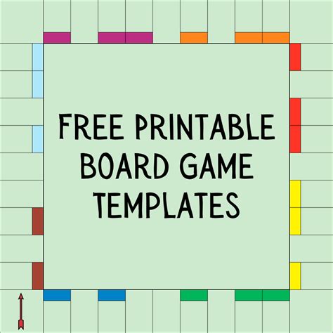 14 Free Printable Board Game Templates Hobbylark