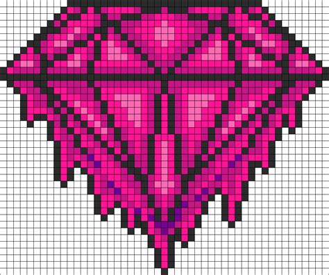 Diamond Kandi Pattern Pixel Art Pattern Pixel Art Pixel Art Design