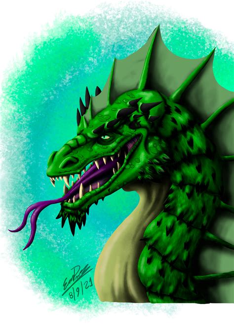 Artstation Green Dragon