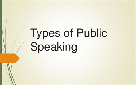 Grade 8 English Types Of Public Speaking