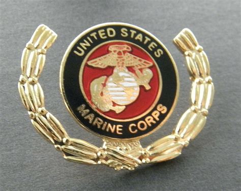 Usmc Wreath Lapel Pin 125 Inches Marine Corps Marines Cordon Emporium