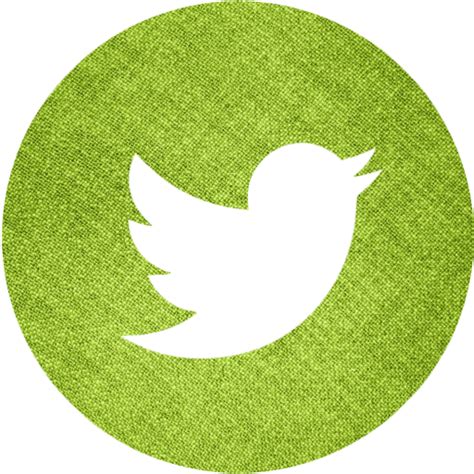 Green Fabric Twitter 4 Icon Free Green Fabric Social Icons Green