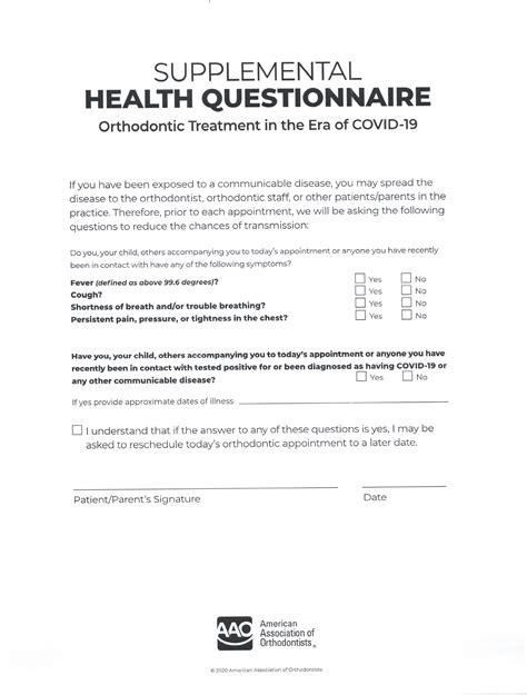 Sharing this health declaration form that is intended to be used by many businesses is based on the health declaration forms used by the philippine house of representatives and malacañan palace in relation to the covid19 response. Covid-19 Health Form | Princeton Orthodontics