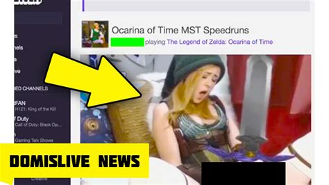 gamer girl masturbates live on twitch with zelda sword arabella fae youtube