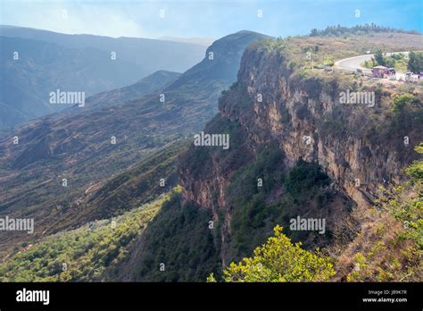 View Of Chicamocha Canyon Near Bucaramanga In Santander Colombia Stock