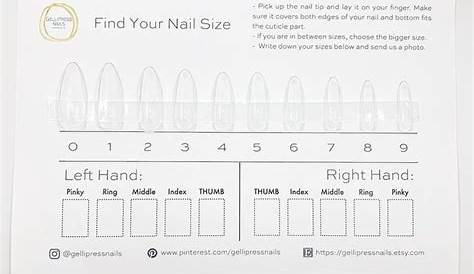 Press-on Nail Sizing Kit | Etsy in 2021 | Press on nails, Business