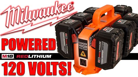 MILWAUKEE M18 Redlithium BATTERY POWERED 120V INVERTER Eliminates Gas