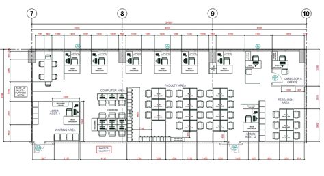 Office Furniture Layout Plan Cad Drawing Cadbull