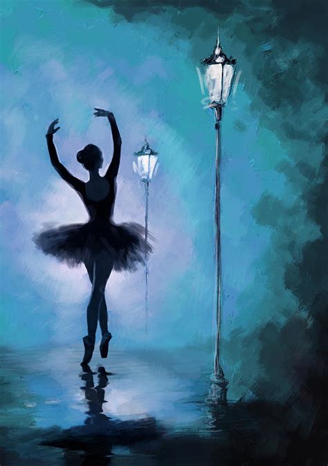 【ほどお】 Ballerina Canvas Art Dance Oil Painting By Leonid Afremov
