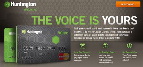 Every swipe is free and you earn ebucks on your credit card purchases. Huntington Bank The Voice Credit Card [IN, KY, MI, OH, PA ...