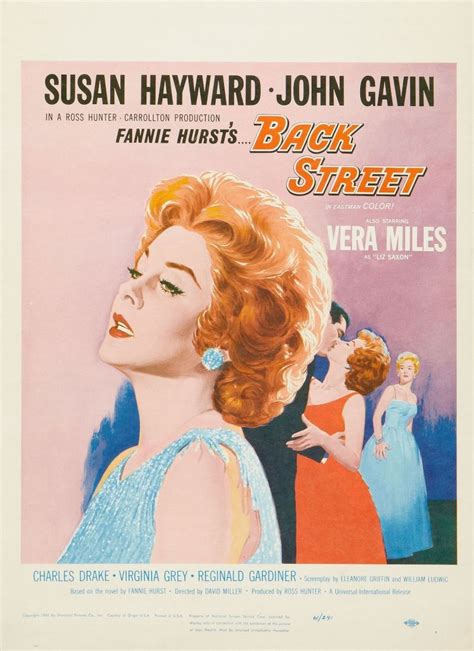 Back Street 1961 Susan Hayward Hunter Movie Turner Classic Movies