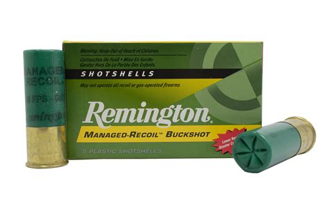 Remington 12 Gauge 2 34 In 8 Pellet 00 Buckshot Managed Recoil 5box