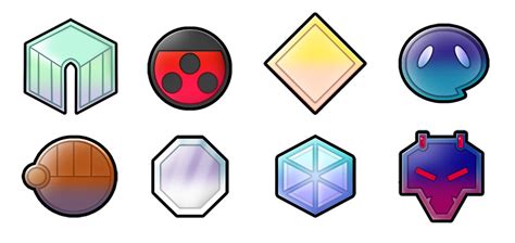 Johto 6 Generation Badges By Pokemon Diamond On Deviantart