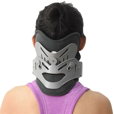 Neck Cervical Traction Collar Device Brace Support Hard Plastic For Headache Neck Pain Hight
