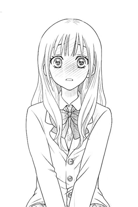 Images Of Anime Girl Outline Face
