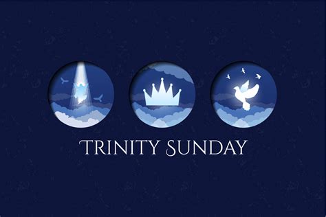 Trinity Sunday Design Religious Trinity Crown Jesus Holy Spirit