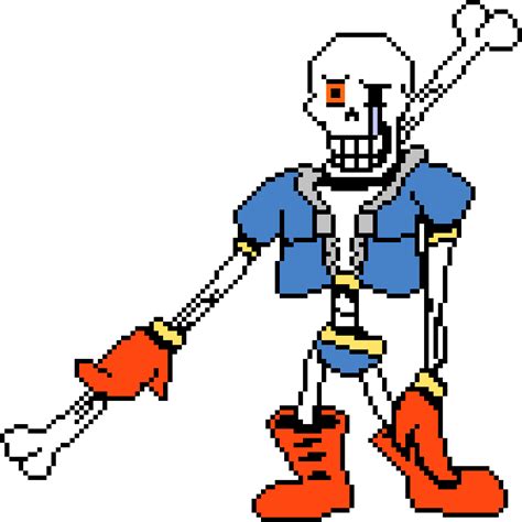 Determined Papyrus Battle Sprite Undertale Papyrus Sprites Free My