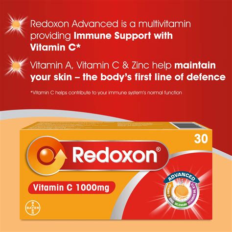 Redoxon Advanced Vitamin C 1000mg Tablets Multivitamin Immune Booster