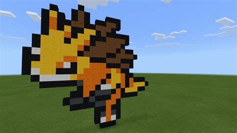 Minecraft Pixel Art Sandslash Pokemon Youtube