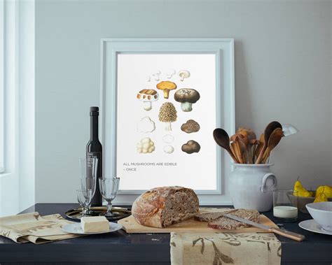 Check spelling or type a new query. Mushroom Illustration With Quote Art Print Or Canvas By I Love Design | notonthehighstreet.com