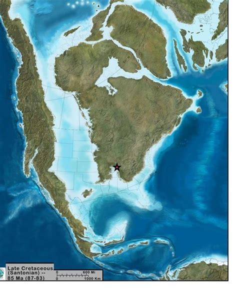Map Of North America 65 Million Years Ago United States Map