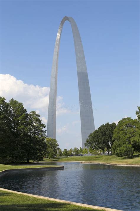 City St Louis Landmarks Gateway Arch View Mo Usa Stock Image Image Of