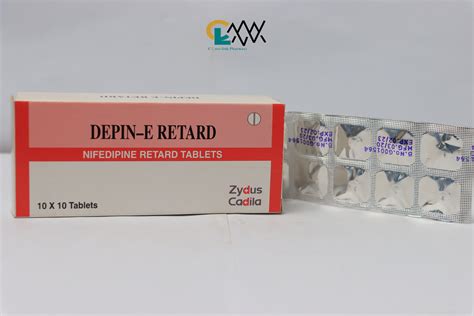 Depin E Retard 20mg Nifedipine 30 S {price Per Tab} Cross Link Pharmacy Solutions Ltd
