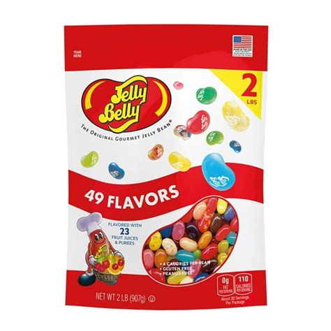 jelly belly 49 assorted flavors jelly beans bag 2 pounds 32 ounces